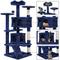 Show in main carousel: Yaheetech 54.5" H Multilevel Indoor Cat Tree & Condo, Navy Blue slide 5 of 11