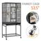 Show in main carousel: Yaheetech 54-in Rolling Metal Large Parrot Cage Mobile Bird Cage with Detachable Stand, Black slide 3 of 8