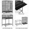 Show in main carousel: Yaheetech 54-in Rolling Metal Large Parrot Cage Mobile Bird Cage with Detachable Stand, Black slide 5 of 8