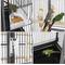 Show in main carousel: Yaheetech 54-in Rolling Metal Large Parrot Cage Mobile Bird Cage with Detachable Stand, Black slide 7 of 8