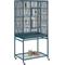 Show in main carousel: Yaheetech 54-in Rolling Metal Large Parrot Cage Mobile Bird Cage with Detachable Stand, Navy Blue slide 1 of 9