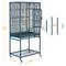Show in main carousel: Yaheetech 54-in Rolling Metal Large Parrot Cage Mobile Bird Cage with Detachable Stand, Navy Blue slide 3 of 9