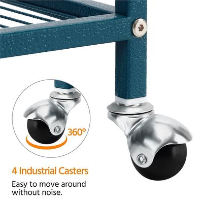 Show full view: Yaheetech 54-in Rolling Metal Large Parrot Cage Mobile Bird Cage with Detachable Stand, Navy Blue slide 8 of 9