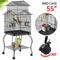 Show in main carousel: Yaheetech 55-in Triple Roof Rolling Bird Cage, Black slide 3 of 9