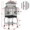 Show in main carousel: Yaheetech 55-in Triple Roof Rolling Bird Cage, Black slide 5 of 9