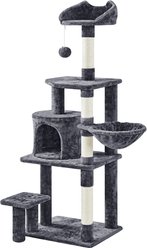 Yaheetech 57-in Cat Tree Tower, Dark Gray slide 2 of 9