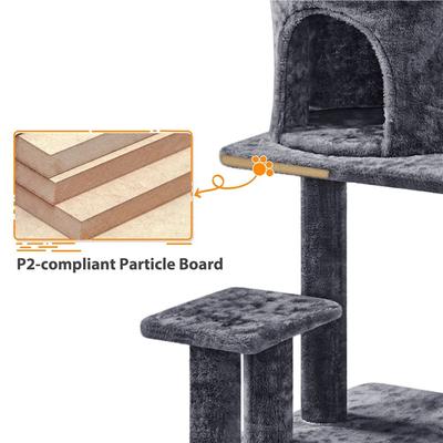 Show full view: Yaheetech 57-in Cat Tree Tower, Dark Gray slide 6 of 10