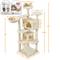 Show in main carousel: Yaheetech 57-in Plush Cat Tree & Condo, Beige slide 3 of 12