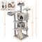 Show in main carousel: Yaheetech 57-in Plush Cat Tree & Condo, Light Gray slide 2 of 11