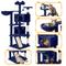 Show in main carousel: Yaheetech 57-in Plush Cat Tree & Condo, Navy Blue slide 5 of 12