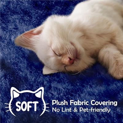 Show full view: Yaheetech 57-in Plush Cat Tree & Condo, Navy Blue slide 7 of 12