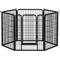 Show in main carousel: Yaheetech Heavy Duty Metal Dog & Cat Playpen, Black, 40-in, 6-panel slide 1 of 8