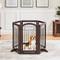Show in main carousel: Yaheetech 6-Panel Foldable Wire Dog Gate, Espresso, 32-in H slide 1 of 11