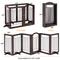 Show in main carousel: Yaheetech 6-Panel Foldable Wire Dog Gate, Espresso, 32-in H slide 4 of 11