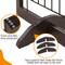 Show in main carousel: Yaheetech 6-Panel Foldable Wire Dog Gate, Espresso, 32-in H slide 9 of 11