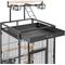 Show in main carousel: Yaheetech 61-in Rolling Parrot Cage & Playtop, Hammered Black slide 4 of 11