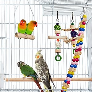 Yaheetech 62.5-in Rolling Large Bird Cage & Detachable Stand, White