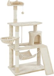 Yaheetech 63.5-in Plush Cat Tree & Condo, Beige slide 2 of 6