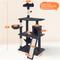 Show in main carousel: Yaheetech 63.5-in Plush Cat Tree & Condo, Black slide 3 of 8