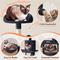 Show in main carousel: Yaheetech 63.5-in Plush Cat Tree & Condo, Black slide 4 of 8