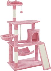 Yaheetech 63.5-in Plush Cat Tree & Condo, Pink slide 2 of 6