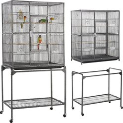 Yaheetech 63-in Metal Parrot Cage with Detachable Rolling Stand slide 2 of 9