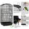 Show in main carousel: Yaheetech 64-in Open Top Metal Parrot Cage with Detachable Rolling Stand, Black slide 6 of 10