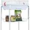 Show in main carousel: Yaheetech 64-in Open Top Metal Parrot Cage with Detachable Rolling Stand, White slide 9 of 11