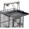 Show in main carousel: Yaheetech 68.5-in Rolling Bird Cage & Playtop, Hammertone Black slide 5 of 9