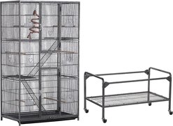 Yaheetech 69-in Parrot Cage with Detachable Stand, Black slide 2 of 9
