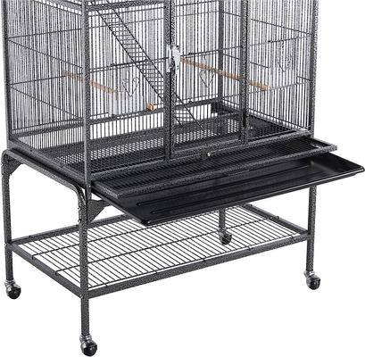 Show full view: Yaheetech 69-in Parrot Cage with Detachable Stand, Black slide 8 of 11