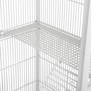Yaheetech 69-in Parrot Cage with Detachable Stand, White