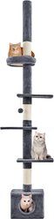 Yaheetech 7.4 to 8.7-ft Floor-to-Ceiling Cat Tree, Dark Gray slide 2 of 6