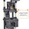 Show in main carousel: Yaheetech 72-in Plush Cat Tree & Condo, Dark Gray slide 7 of 10