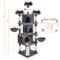 Show in main carousel: Yaheetech 76.5-in Tree with 3 Condos Cat Tree, Dark Gray, Large slide 2 of 10