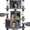 Show in main carousel: Yaheetech 76.5-in Tree with 3 Condos Cat Tree, Dark Gray, Large slide 6 of 10