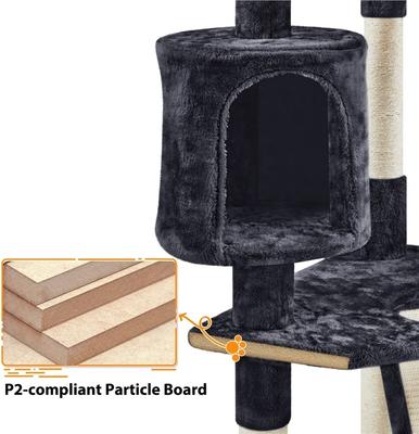 Yaheetech 79-in Plush Cat Tree & Condo