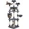 Show in main carousel: Yaheetech 79-in Plush Cat Tree & Condo, Dark Gray/White slide 2 of 9