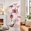 Yaheetech 79-in Plush Cat Tree & Condo, Pink, Large
