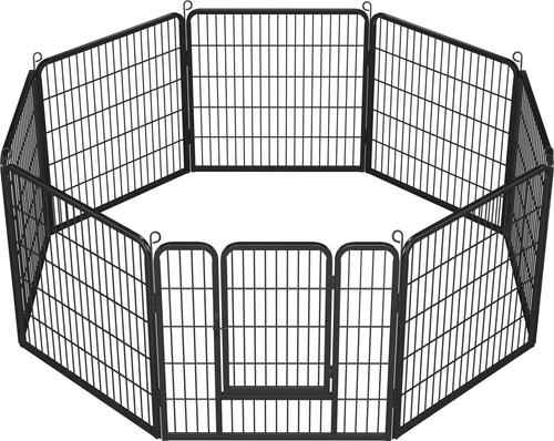 Show full view: Yaheetech Heavy Duty Metal Dog & Cat Playpen, Black, 32-in, 8-panel slide 4 of 11