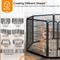 Show in main carousel: Yaheetech Heavy Duty Metal Dog & Cat Playpen, Black, 32-in, 8-panel slide 7 of 11