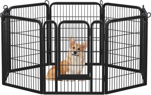 Show full view: Yaheetech 8-Panel Wire Dog & Cat Exercise Playpen, 26-in W x 32-in H slide 3 of 9