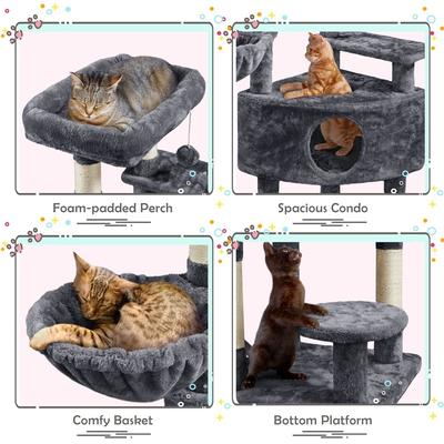 Yaheetech Activity Tower Basic 46-in Cat Tree