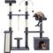 Show in main carousel: Yaheetech Activity Town 53.5-in Plush Cat Tree, Dark Gray slide 2 of 8