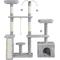 Show in main carousel: Yaheetech Activity Town 53.5-in Plush Cat Tree, Light Gray slide 3 of 9