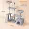 Show in main carousel: Yaheetech Activity Town 53.5-in Plush Cat Tree, Light Gray slide 4 of 9