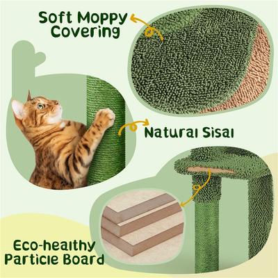 Show full view: Yaheetech Cactus 53-in Sisal Cat Tree slide 5 of 7