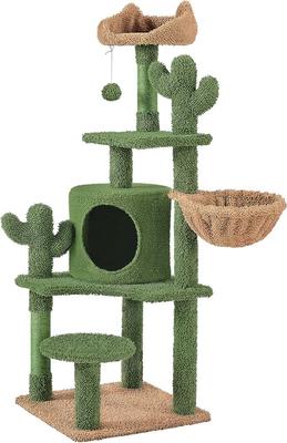 Show full view: Yaheetech Cactus 53-in Sisal Cat Tree slide 2 of 7