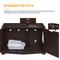 Show in main carousel: Yaheetech Cat Litter Box Enclosure, Large, Espresso slide 7 of 9