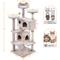 Show in main carousel: Yaheetech Cat Scratching Tree, 54-in, Brown/White slide 4 of 11